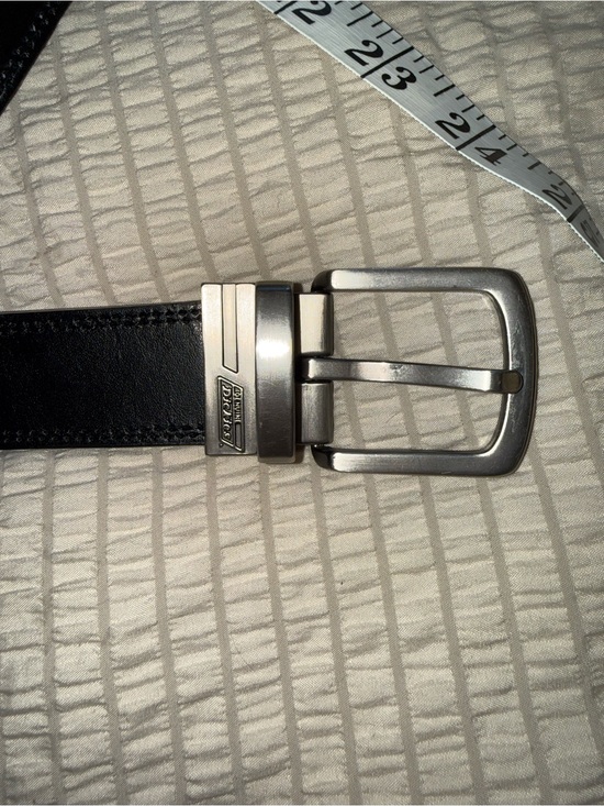 Dickies Other - Dickies Reversible Brown/Black Leather Belt with Brushed Silver Buckle 46